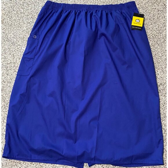 NEW Wonder Wink Wonder Work WOMENS ELASTIC Scrub Skirt Plus Size 4XL Blue - Picture 1 of 3